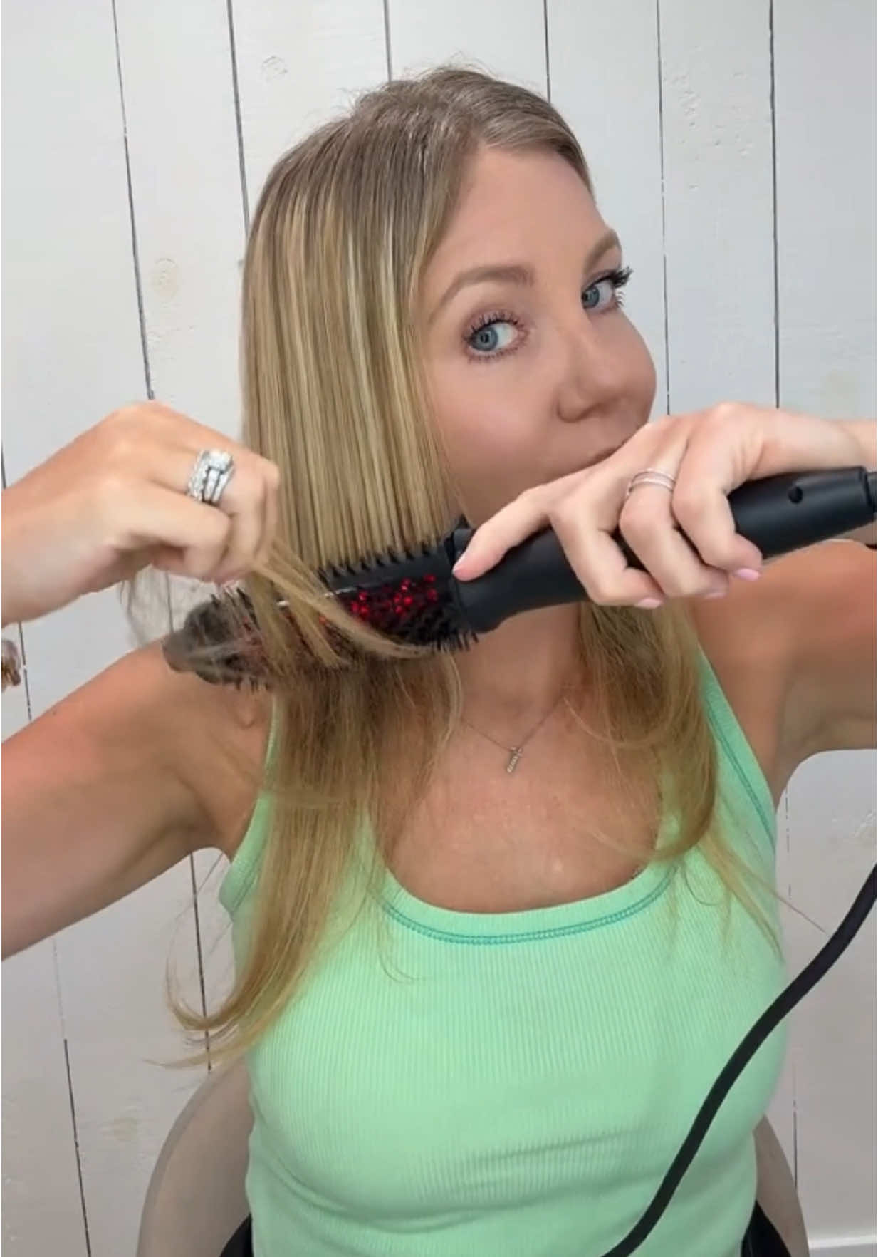 TikTok post by @ashleygaskin6 for L’ange Hair. Caption reads: [...] for a limited time ! @langehair  hurry! .