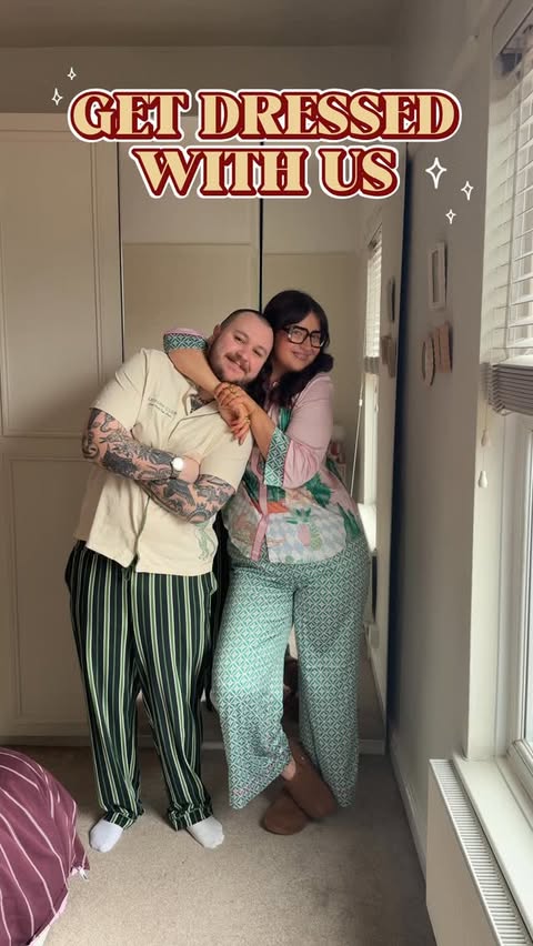 Instagram post by @lozzamann2 for Chelsea Peers. Caption reads: [...] Our pyjamas were kindly gifted by....