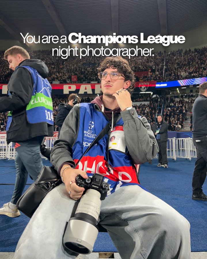 Instagram post by @many_smn for IPLN. Caption reads: PSG - Bayern thought my lens 👀📸

Thanks @ipln.fr....