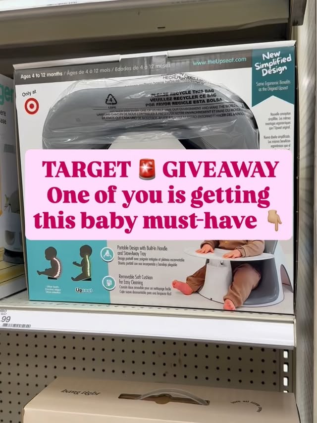 Instagram post by @purposeful.play.pediatrics for Upseat. Caption reads: [...] so excited to partner up & give away an....