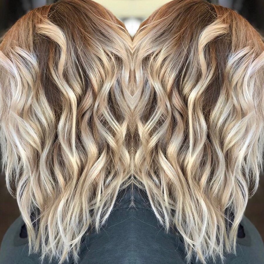 Instagram post by @geribleach for American Salon. Caption reads: 🐝 Beige H o n e y 🐝
All color used....