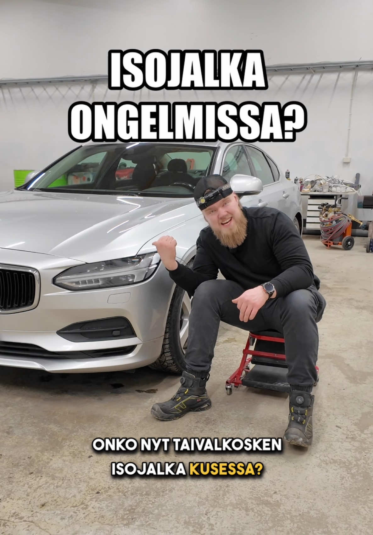 TikTok post by @rebelwerks for Lumise. Caption reads: mainos @Lumise.fi -10% koodilla REBEL10 [...].