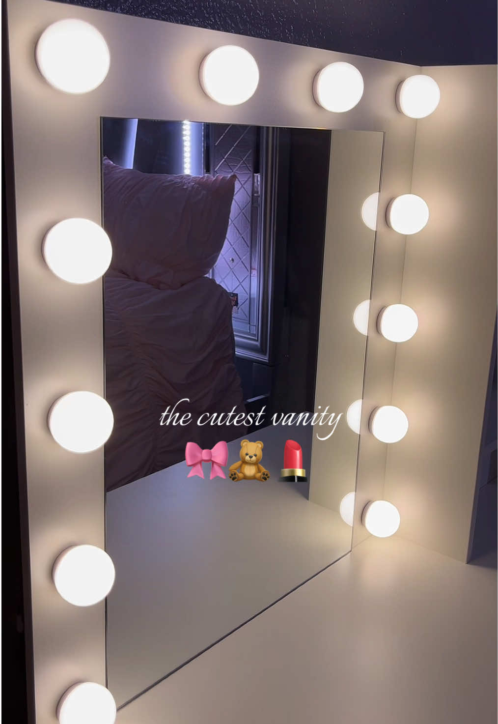 TikTok post by @a.sshhlleeyy for Vabches. Caption reads: I love this vanity it’s perfect thank you @Vabches....