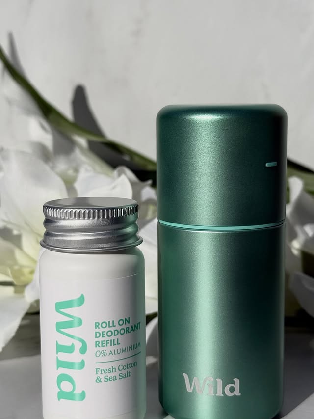 Instagram post by @reviewsbypuja for Wild. Caption reads: AD| Have you tried the new Wild refill roll-on in....