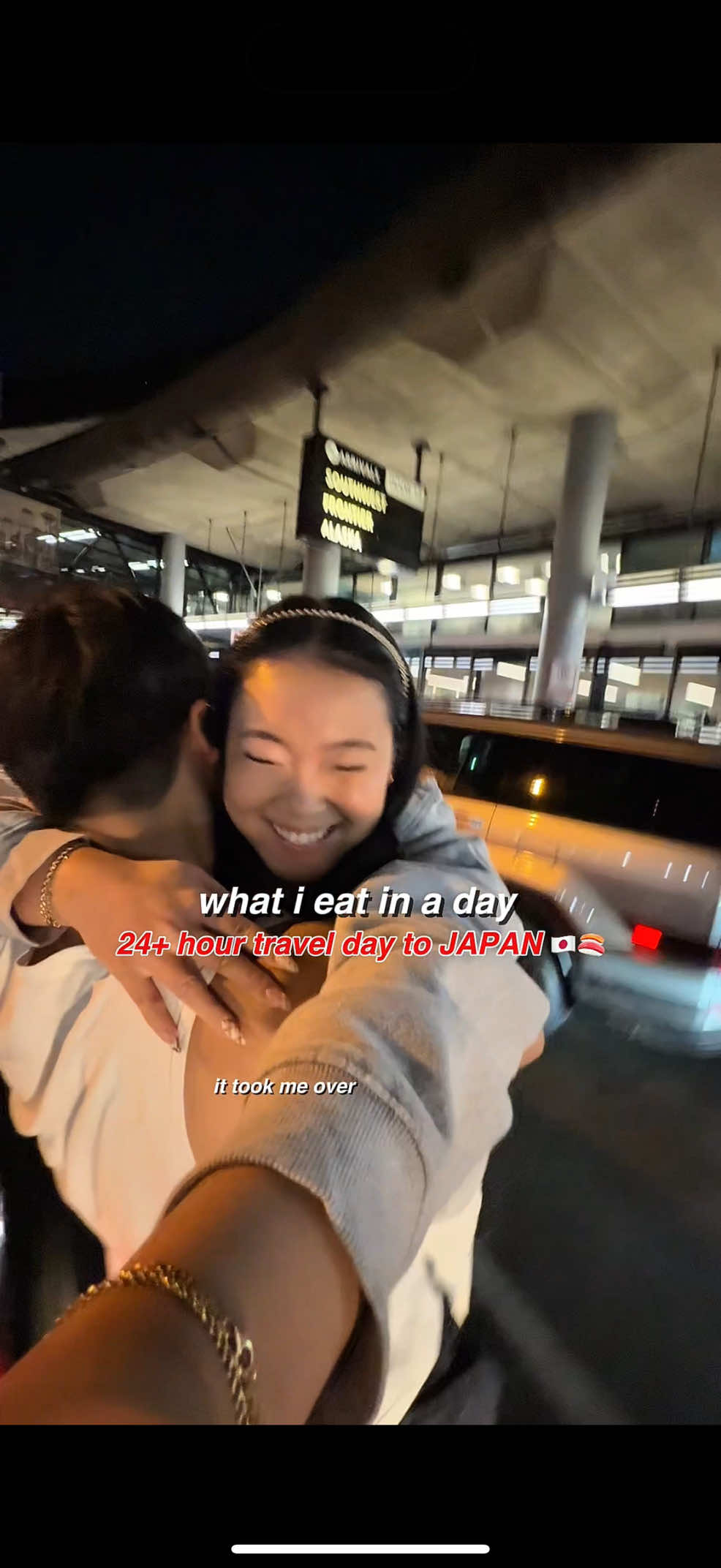 TikTok post by @ireneykim for Hawaiian Airlines. Caption reads: [...] THE START OF MY JAPAN CONTENT 👀 @Hawaiian....