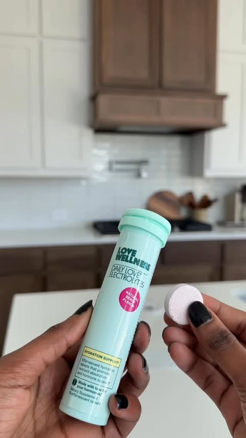 Instagram post by @hibakayf for Love Wellness. Caption reads: My mornings start with the Love Wellness Daily....