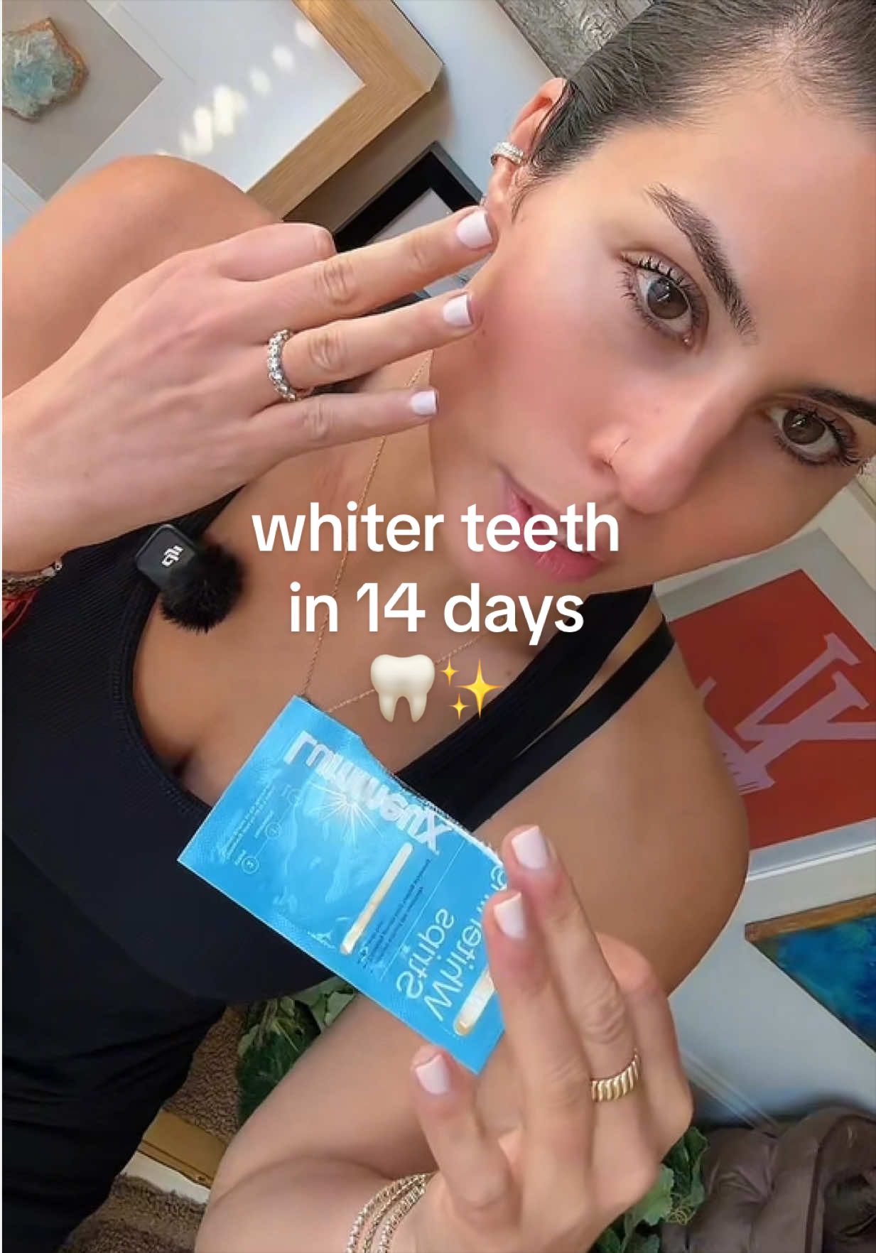 TikTok post by @brittanyfenza for Lumineux. Caption reads: Replying to @Kris 💞 ✨ Day 3/14 of my Lumineux....
