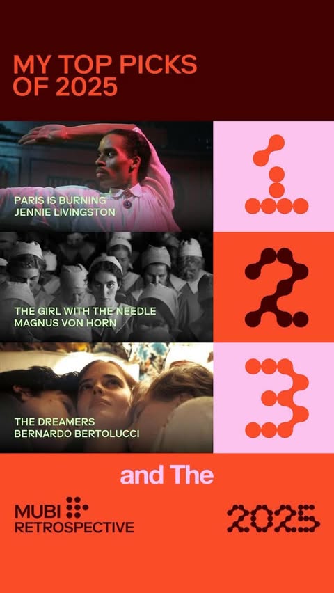 Instagram post by @filmmnostalgia for MUBI. Caption reads: This year, my movie retrospective came together in....