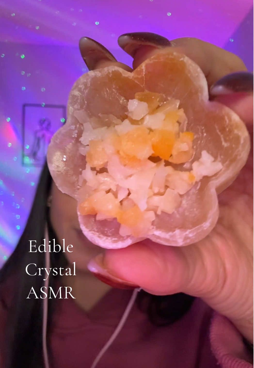 TikTok post by @loisa_asmr for Silky Gem. Caption reads: Let’s see who gets it right 😏 @Silky Gem Crystal....