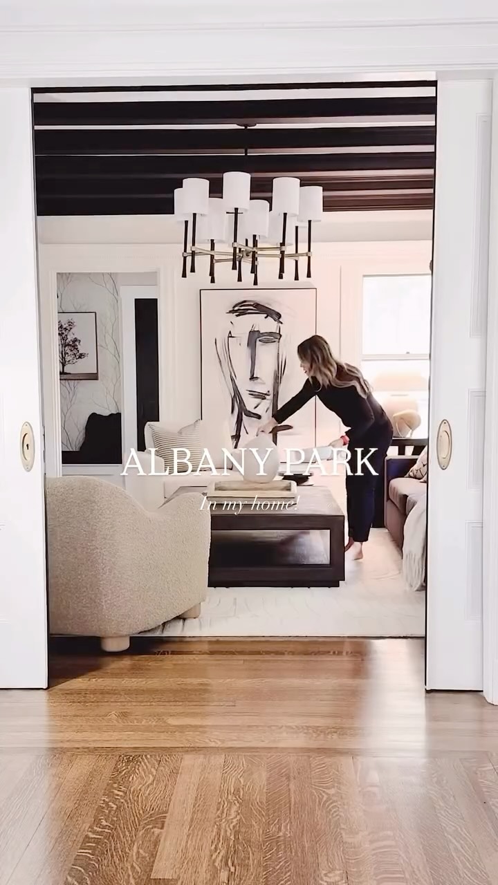 Instagram post by @kasiascreativespaces for Albany Park. Caption reads: If you’re looking to add a touch of coziness to....