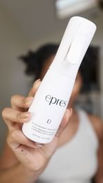 Instagram post by @breezyspuffs for Epres. Caption reads: ad | @epresbeauty scalp study just came out and....