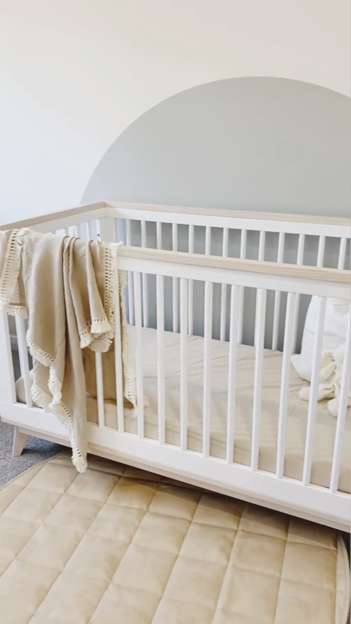 Instagram post by @skipandjonny for Henlee. Caption reads: • NURSERY REVEAL 

One of the funnest spaces I’ve....