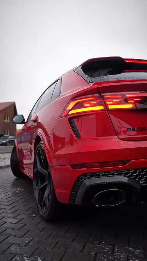 Instagram post by @carparazzi_official for Audi USA. Caption reads: Handwash only 😮‍💨

#audirsq8 #audiperformance....