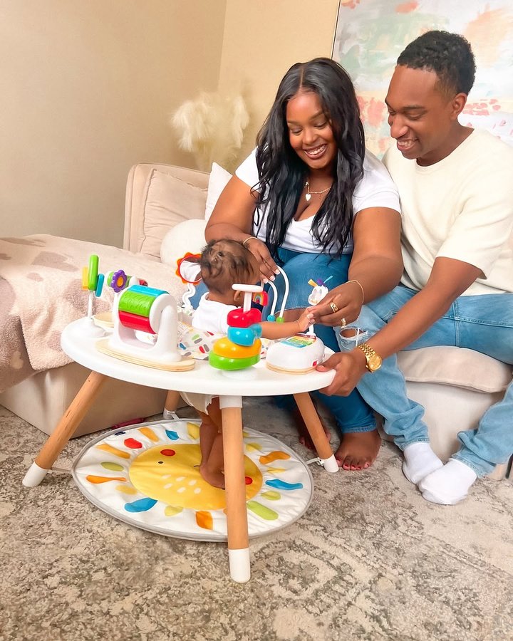 Instagram post by @marriedlane for Move2Play. Caption reads: #ad| @move2playtoys new activity center has become....