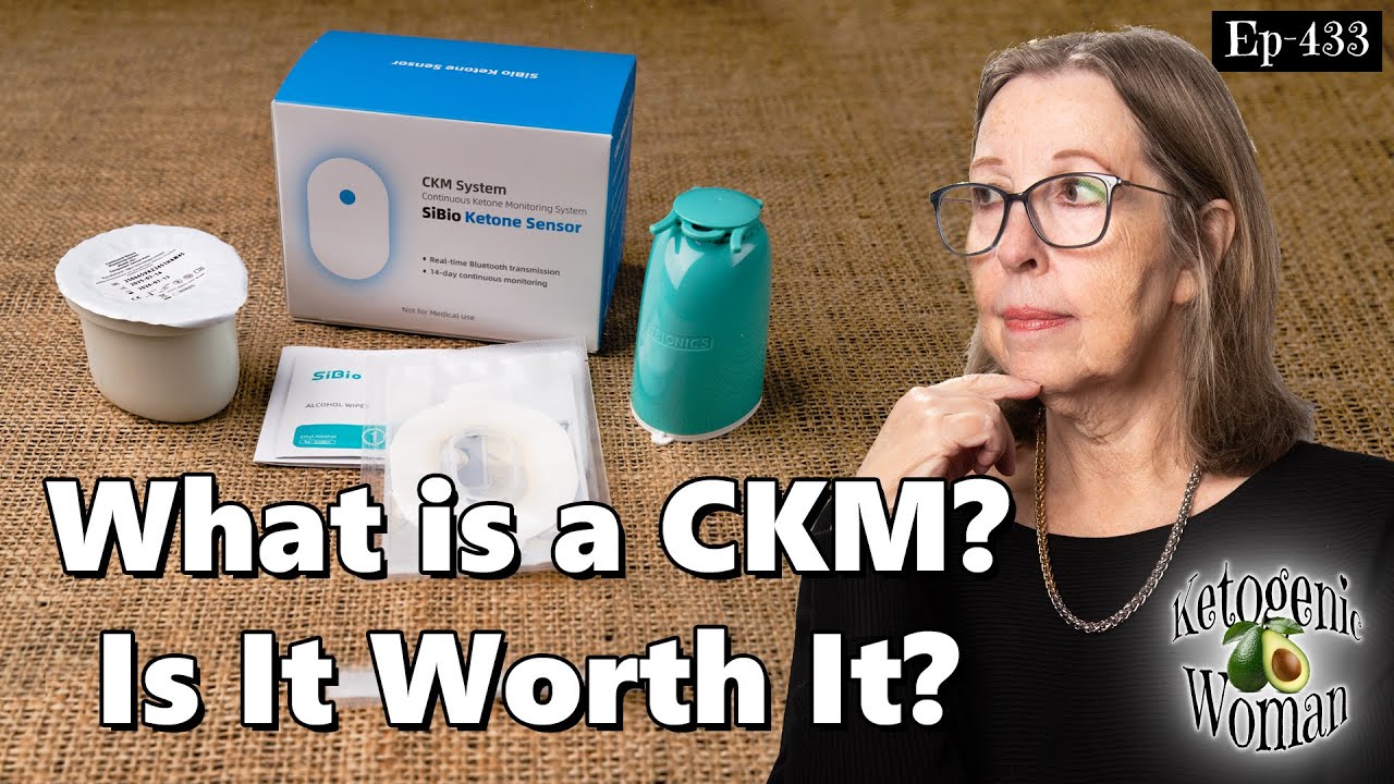 YouTube post by @KetogenicWoman for Keto Chow. Caption reads: Should You Try a Continuous Ketone Monitor? What....