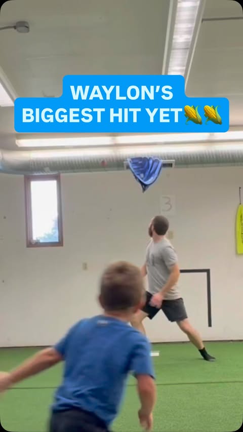 Instagram post by @jfletch07 for Major League Baseball. Caption reads: Waylon hit the Big Blue Glove… automatic grand....