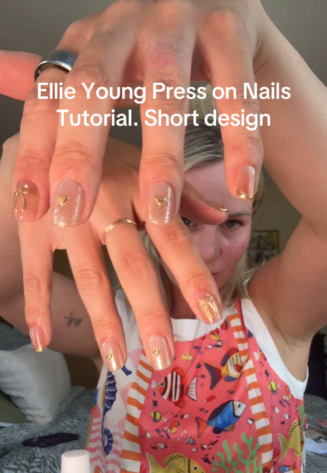 TikTok post by @emmatwinmum for Ellie Young Beauty Shop. Caption reads: 10 minutes instead of hours at the salon and last....