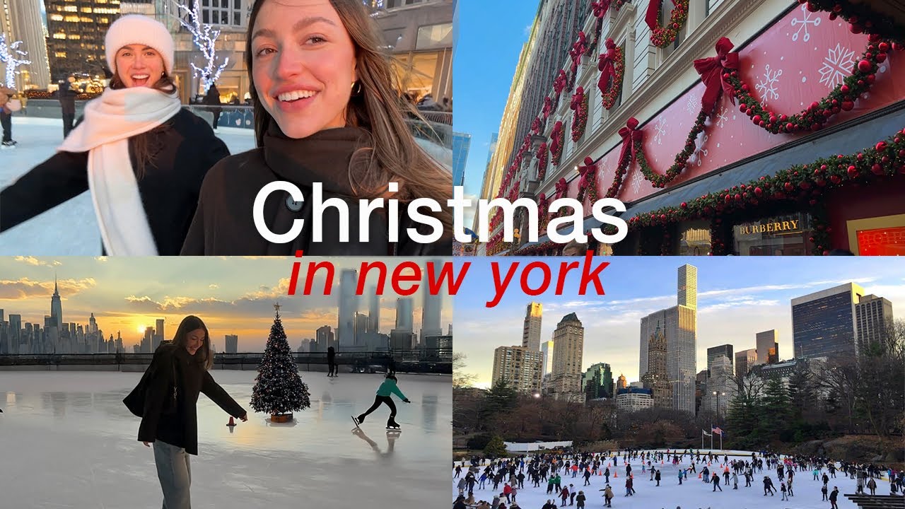 YouTube post by @SydneySerena for Vsco. Caption reads: christmas in new york 🌟 VLOG.