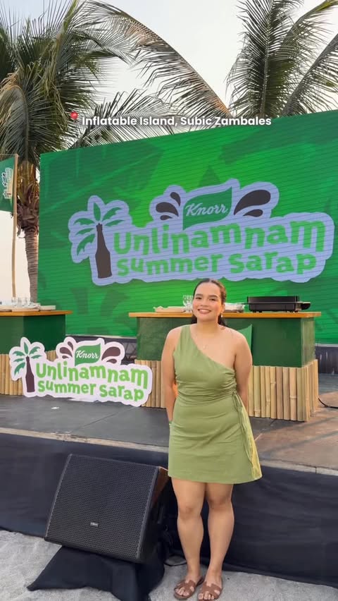 Instagram post by @thats.mikka for Knorr Philippines. Caption reads: Come with me on a summer food trip with @knorrph....