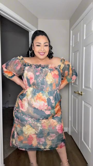 Instagram post by @jaylynn.juelz for XplusWearOfficial. Caption reads: @xpluswearofficial .. off the shoulder, perfect....