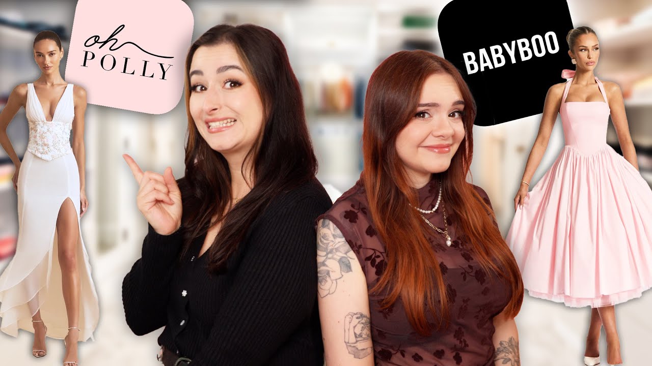 YouTube post by @unlikelyy for PURELEI. Caption reads: We test VIRAL FASHION SHOPS - Wedding Guest....