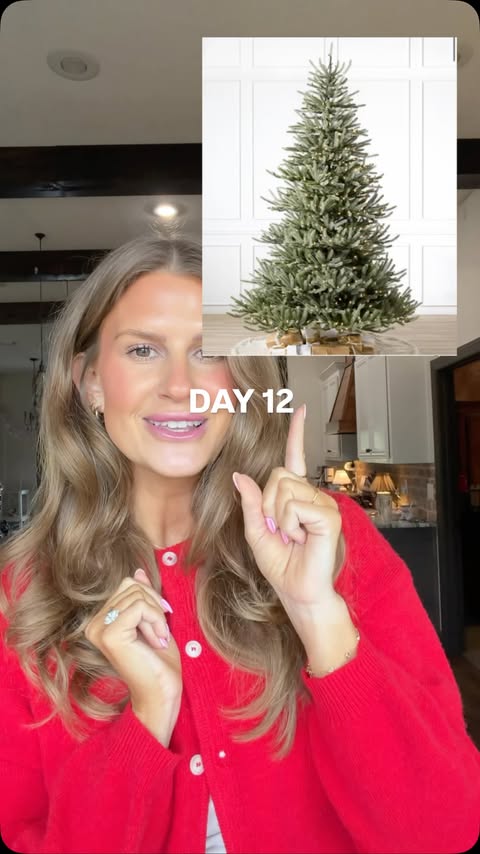 Instagram post by @doriecfoshee for Balsam Hill. Caption reads: on the final day, i’m going to be gifting one of....