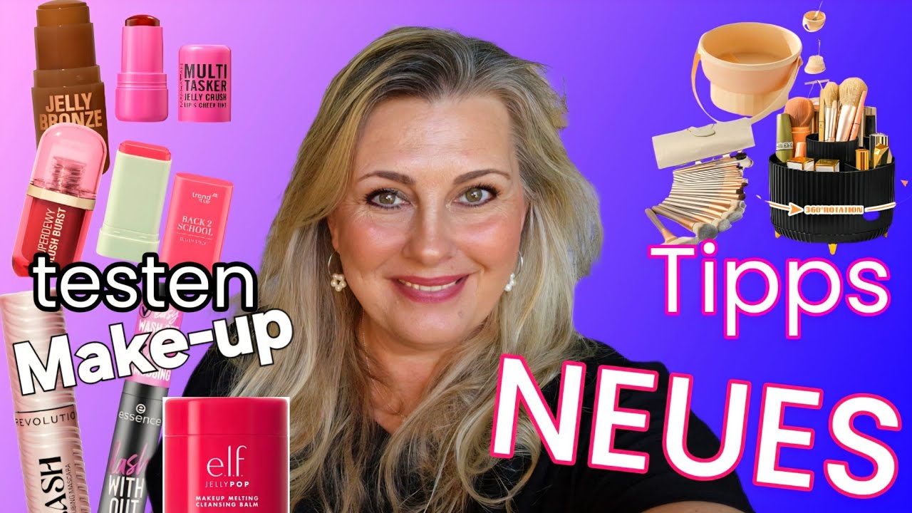 YouTube post by @kanalsharones.779 for Mainpunkt. Caption reads: NEW: Test the latest makeup products and brush....