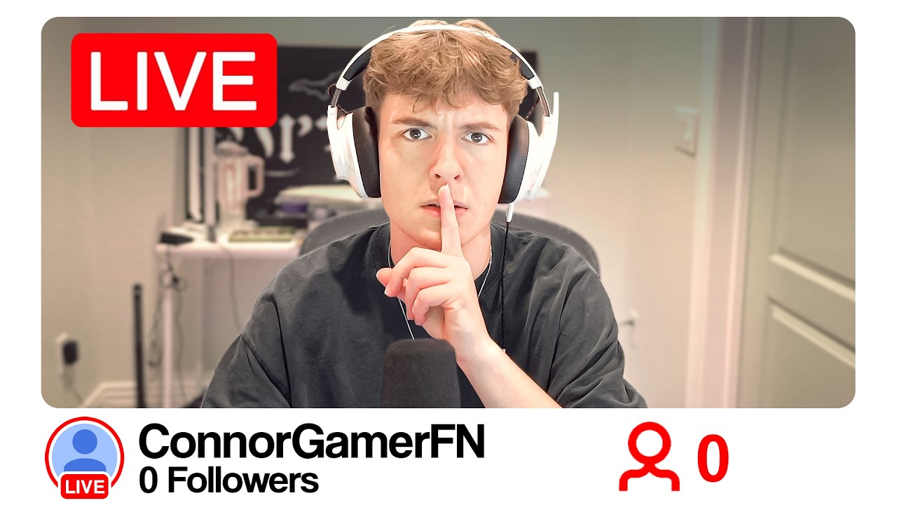 YouTube post by @Clix for Feastables. Caption reads: I Went Live on a Secret Channel Until I Got Caught.