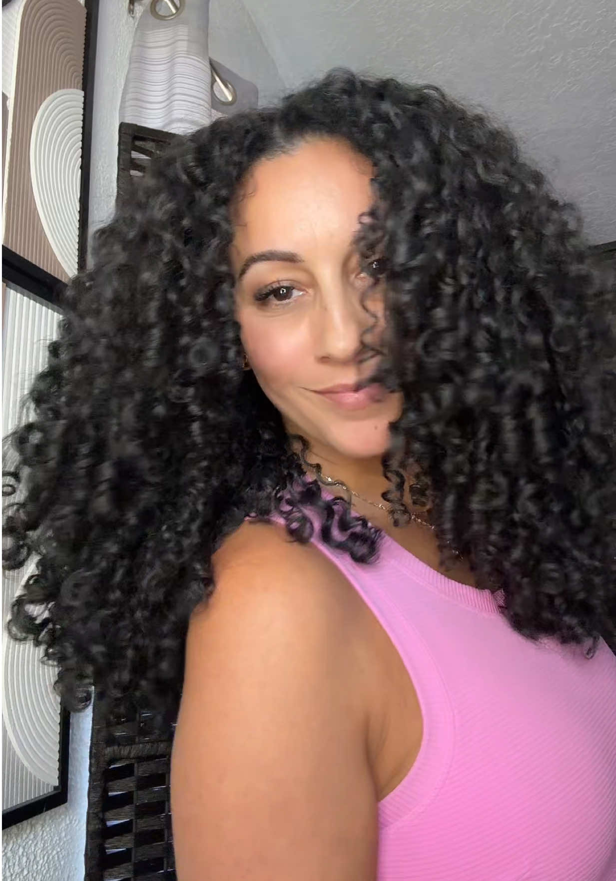 TikTok post by @curly_lala for BounceCurl. Caption reads: Weightless Collection @BounceCurl It’s giving....