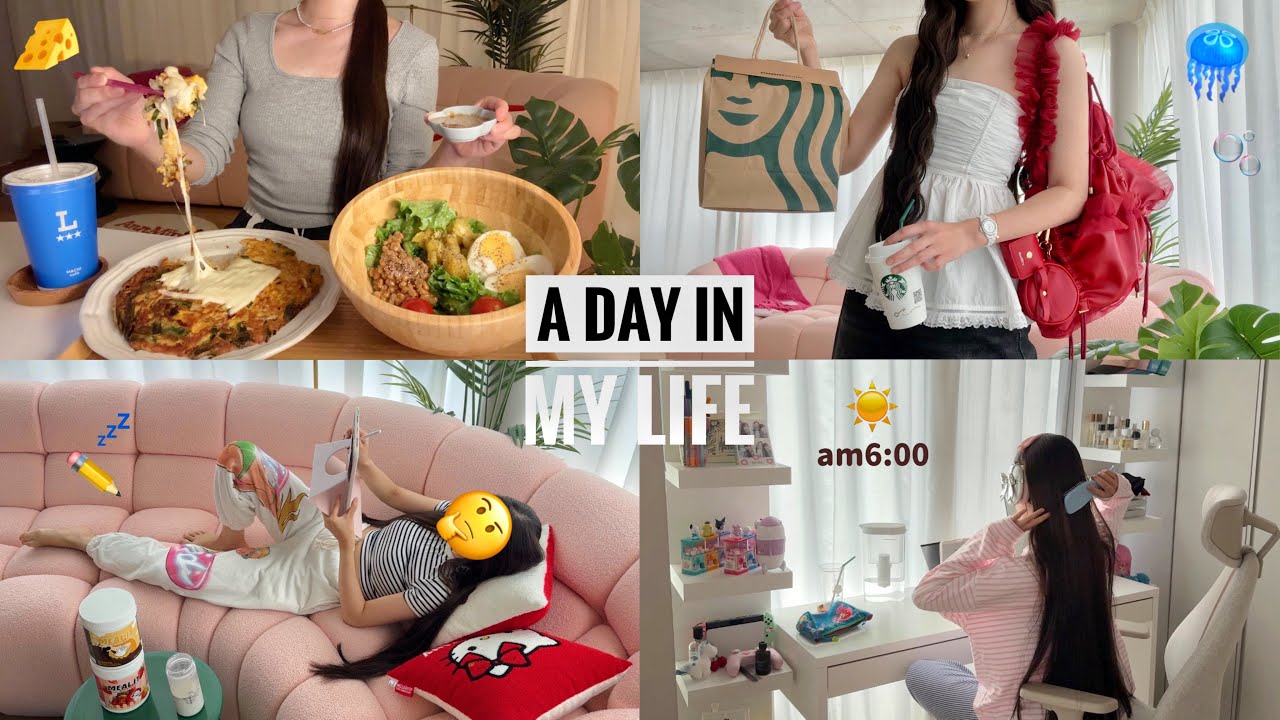 YouTube post by @miruand365days for Qoo10. Caption reads: I'm not cut out for life🤷‍♂️The daily life of a....
