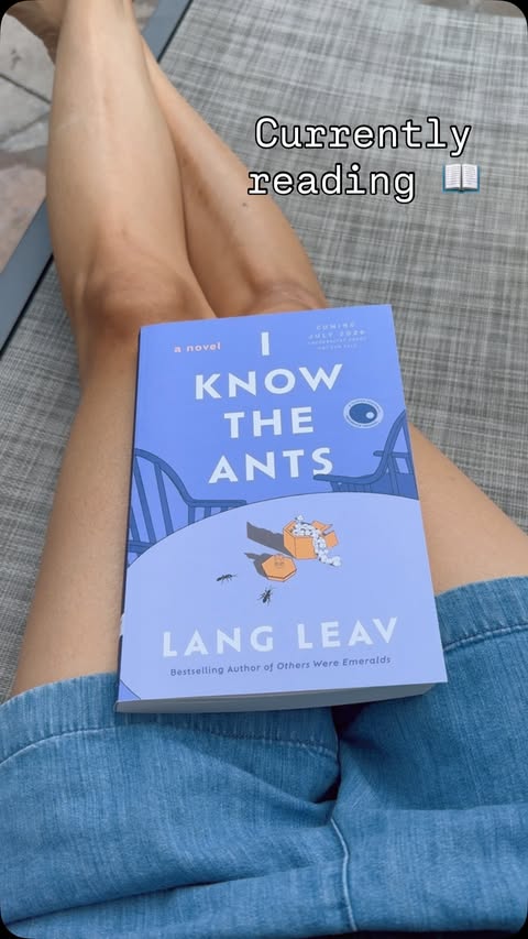 Instagram post by @elena.luo for Harper Perennial. Caption reads: [...] THE ANTS by Lang Leav { #gifted....