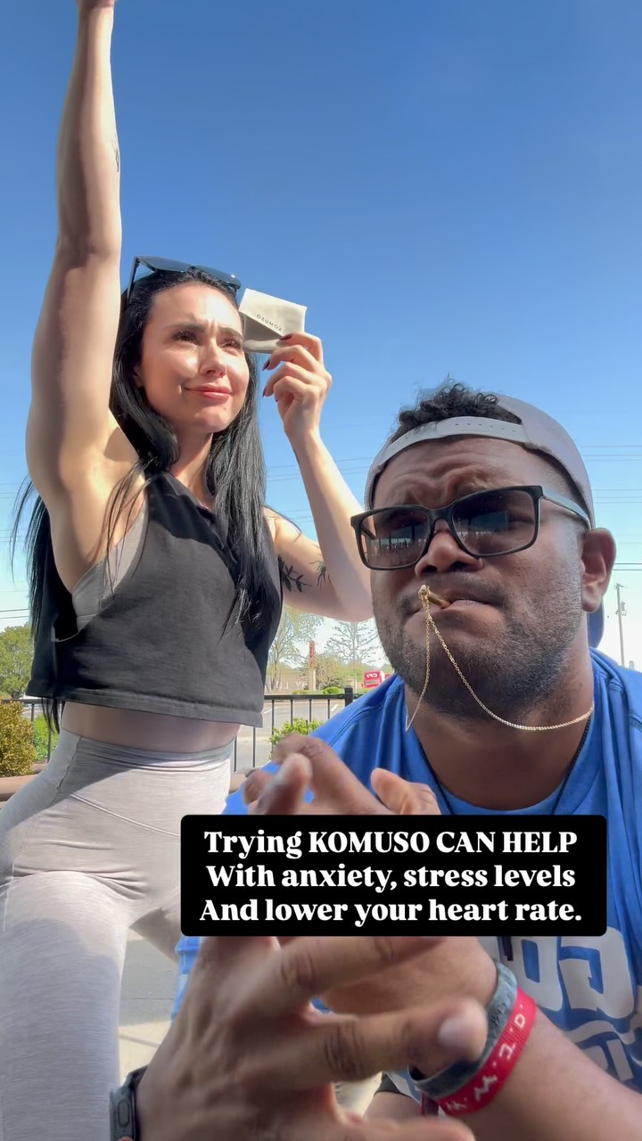 Instagram post by @emilyrharp for Komuso Design. Caption reads: @komusodesign is a wellness brand focused on [...].