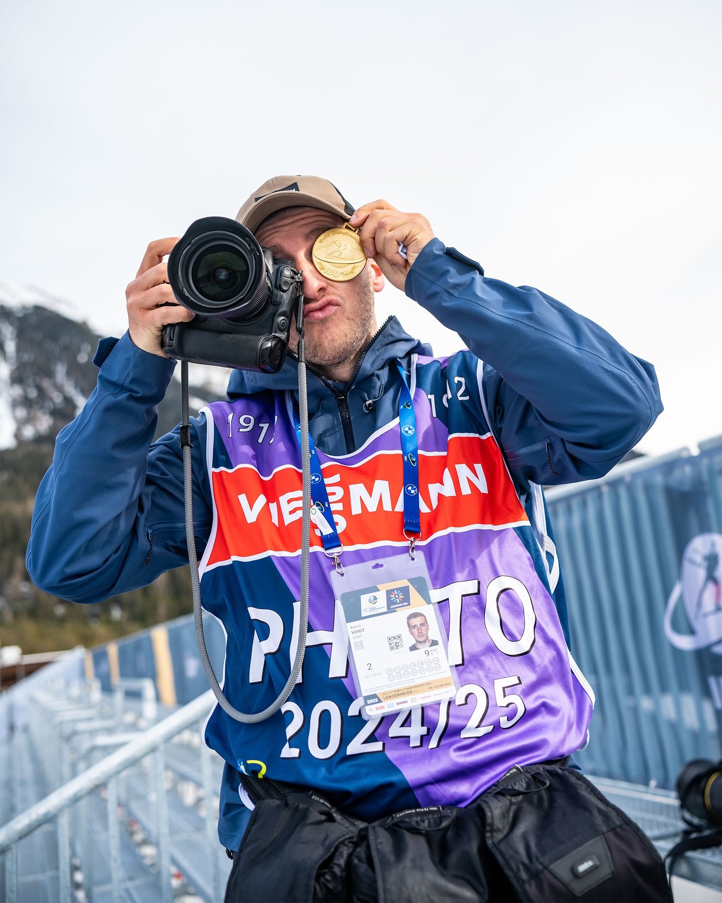 Instagram post by @k_voigt_fotografie for Nikon DACH. Caption reads: : THANK YOU! 
•
The 2024/25 biathlon season is....