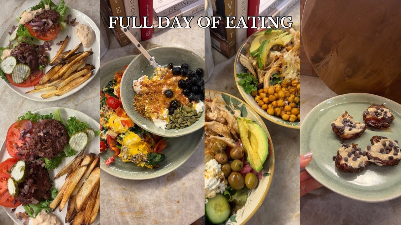 YouTube post by @SydneyAdams for 1UP Nutrition. Caption reads: FULL DAY OF EATING (including macros &....