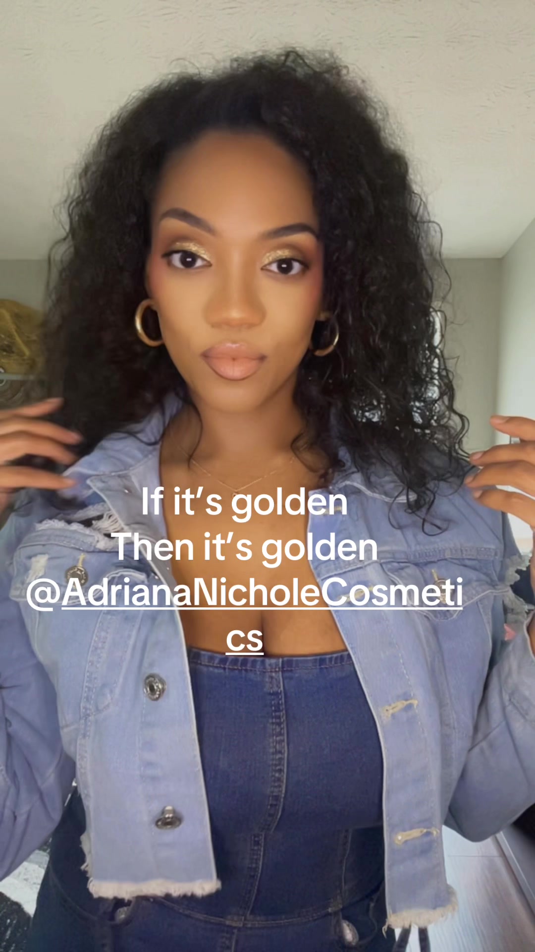 TikTok post by @honestyspeaks93 for Adriana Nichole Cosmetics. Caption reads: @Adriana Nichole Cosmetics #makeuptutorial....