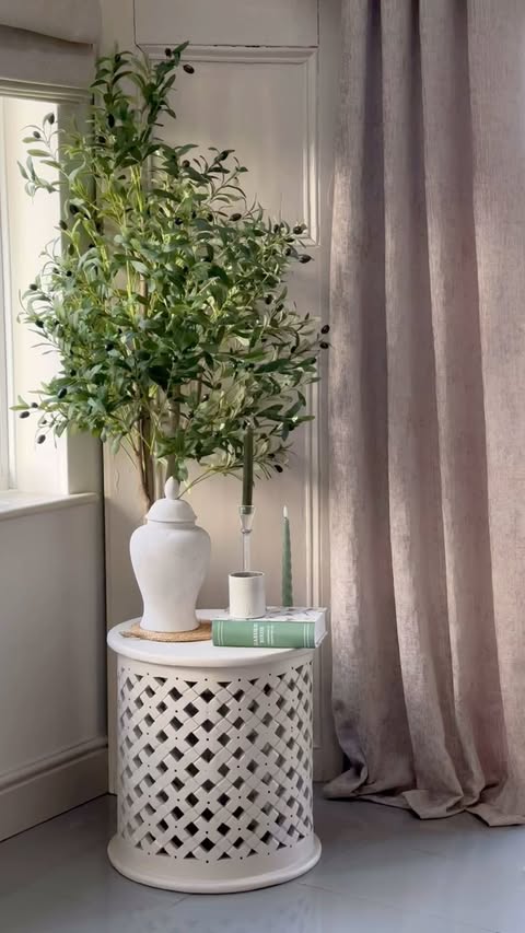 Instagram post by @maximumhomeinterior for House Beautiful. Caption reads: I’ve been wanting to upgrade the greenery in here....
