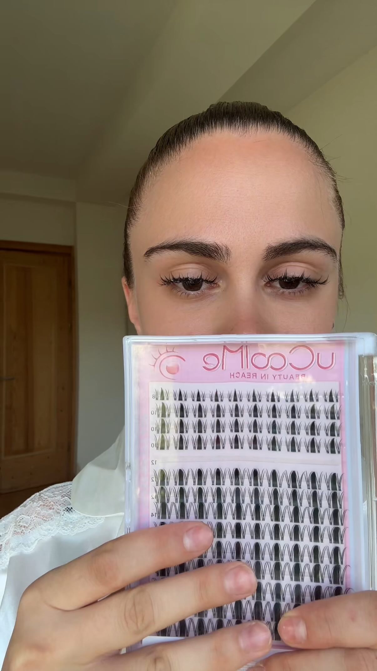 Instagram post by @parv_stylee for Ucoolmelashes. Caption reads: Tried the @ucoolmelashes DIY lash clusters for the....