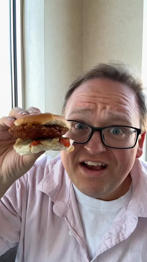 Instagram post by @b_randonbaker for White Castle. Caption reads: #ad Chicken Fajita Sliders?! @whitecastle really....