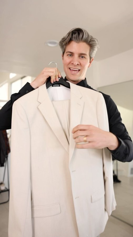Instagram post by @parkeryorksmith for Suitshop. Caption reads: Only $224 for the @suitshopofficial suit - a way....