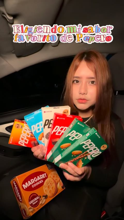 Instagram post by @alhena_orellana for Lotte Wellfood. Caption reads: @lottewellfood @kglowing_official #pepero....