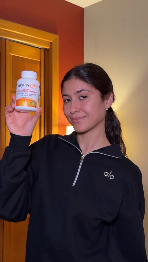 Instagram post by @sarah.doghmi for Natural Factors. Caption reads: [...] in my daily wellness routine 🌿✨🤍....