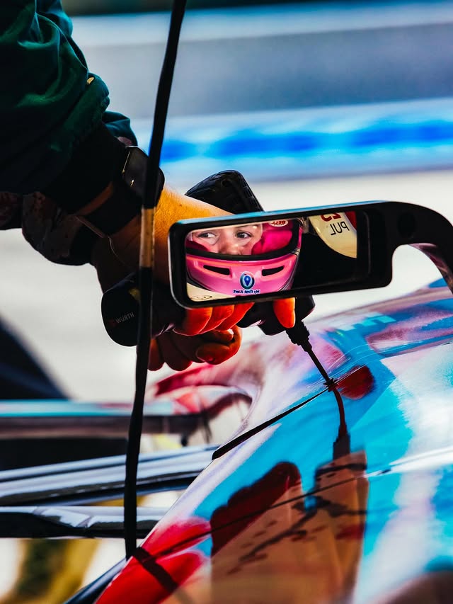 Instagram post by @strange.victory for Nissan. Caption reads: [...] the scenes of Formula E in Miami for....