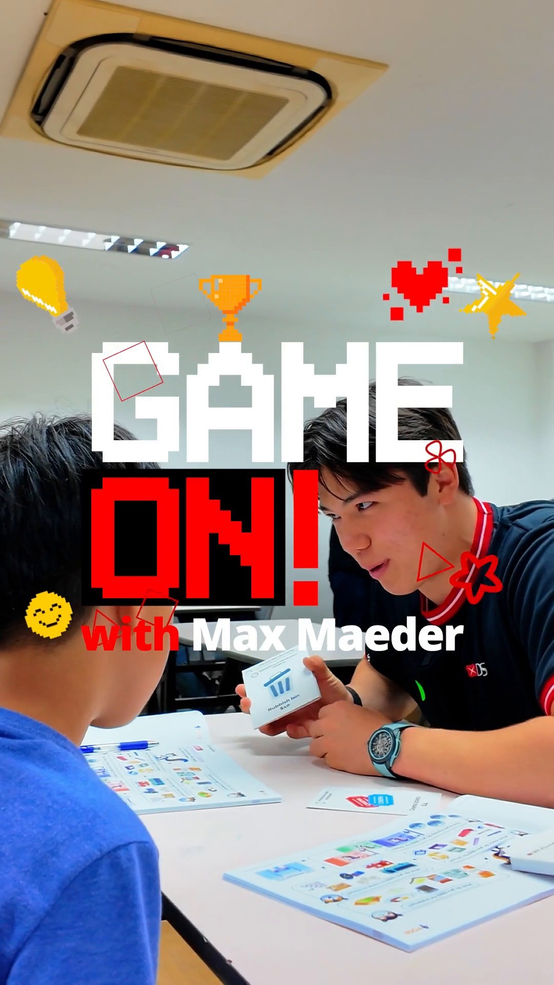 Instagram post by @maximilianmaeder for DBS Bank. Caption reads: He’s conquered waves but now it’s time to crunch....