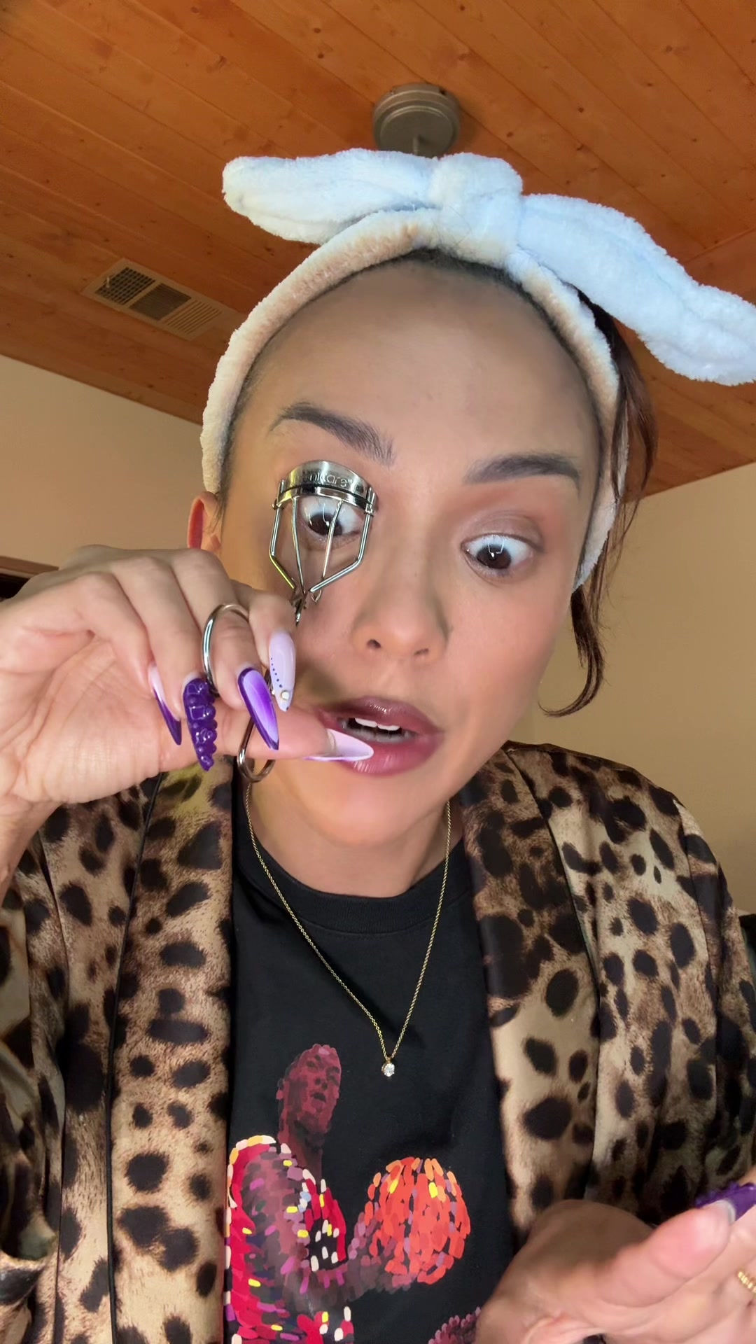 TikTok post by @katclark for Maybelline. Caption reads: @Maybelline NY colossal mascara giving my lashes a....
