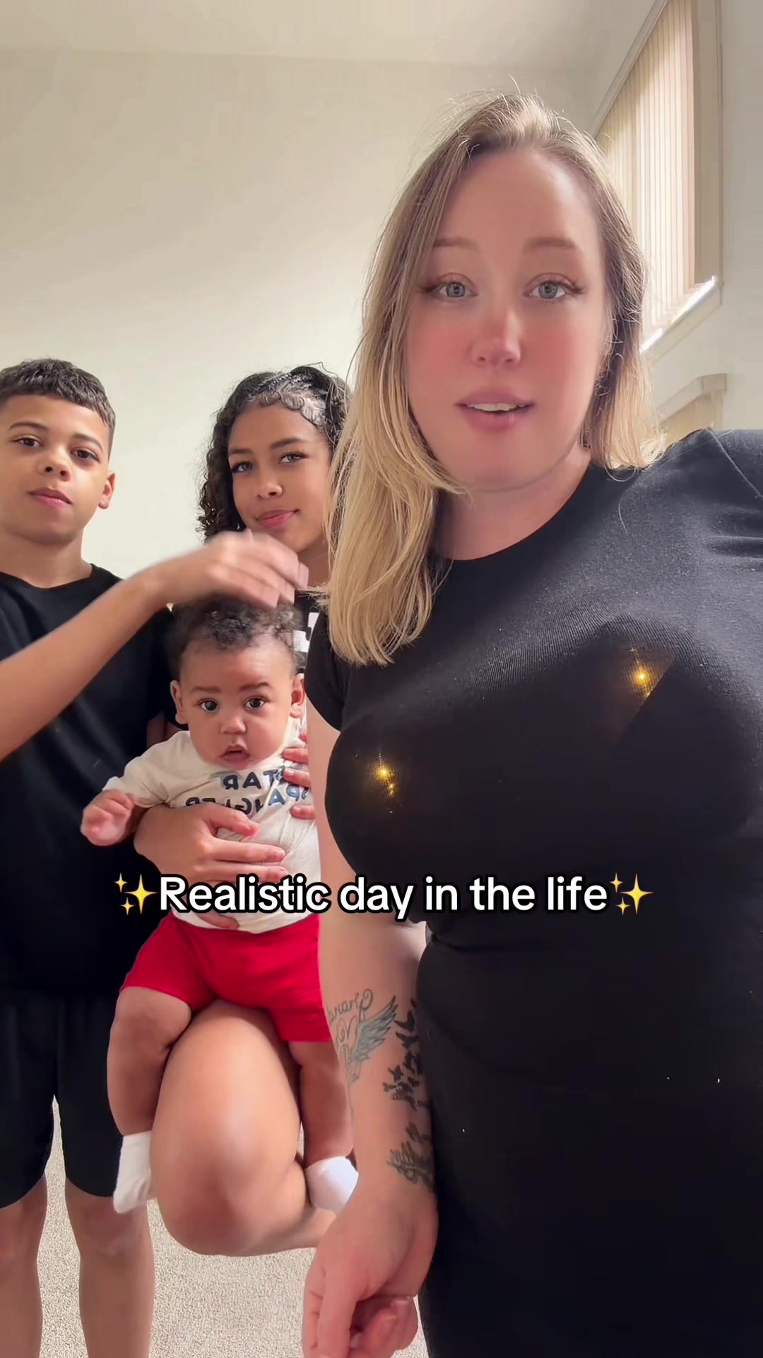 TikTok post by @asmrlinastar for Eufyhome. Caption reads: Realistic day in the life with @eufybaby Use code....