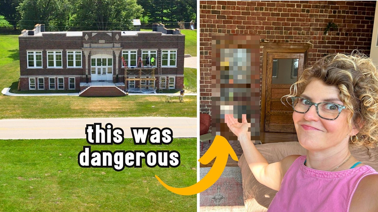 YouTube post by @Schoolhousehomestead for KiwiCo. Caption reads: We Built a Book Nook in the Most Dangerous Part of....