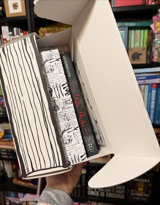 Instagram post by @leannreadsbooks for Once Upon A Book Club. Caption reads: [...] mini boxes from @onceuponabookclubbox are....