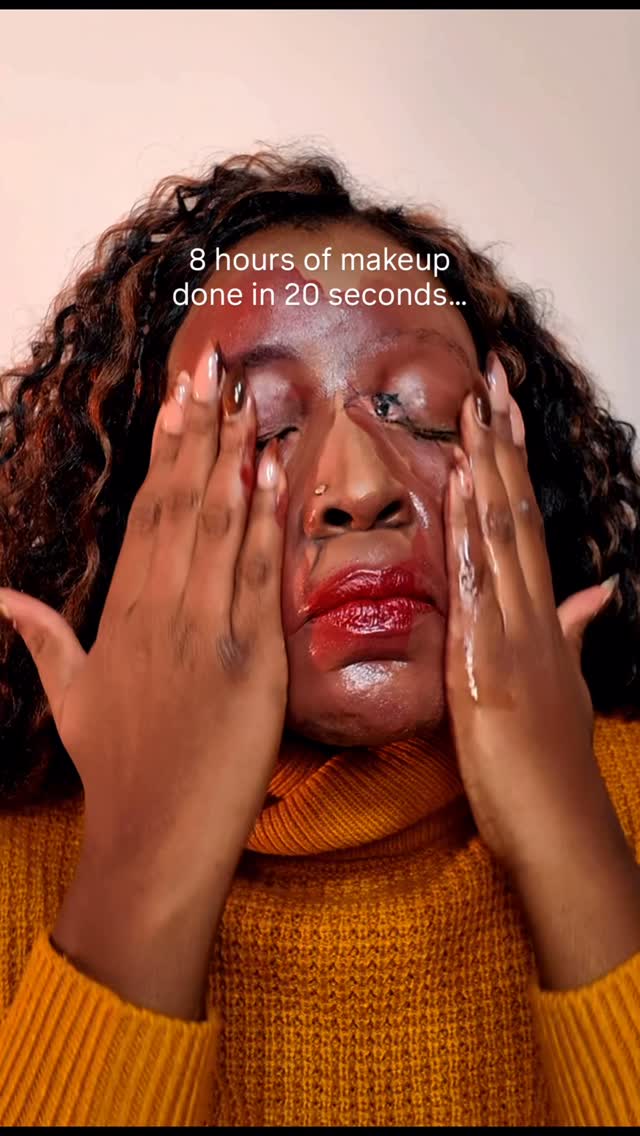 Instagram post by @cakefacerj for Erborian. Caption reads: Removed with @erborian_uk Centella cleansing oil....