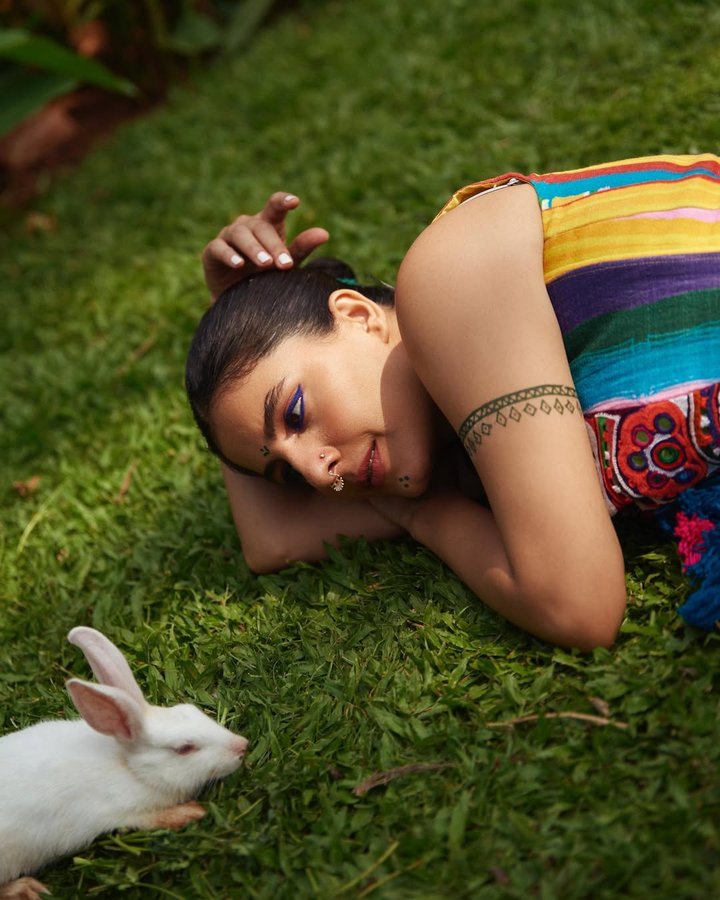 Instagram post by @talwarisha for Melissa. Caption reads: Hipster Bijlee is convinced with the Rabbit’s....