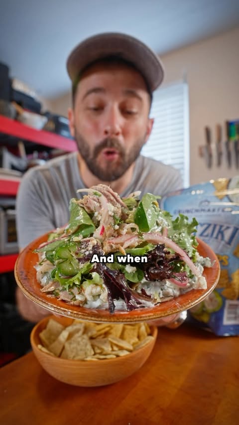 Instagram post by @joeycooksfoods for Crunchmaster Crackers. Caption reads: [...] is what I gravitate towards and....
